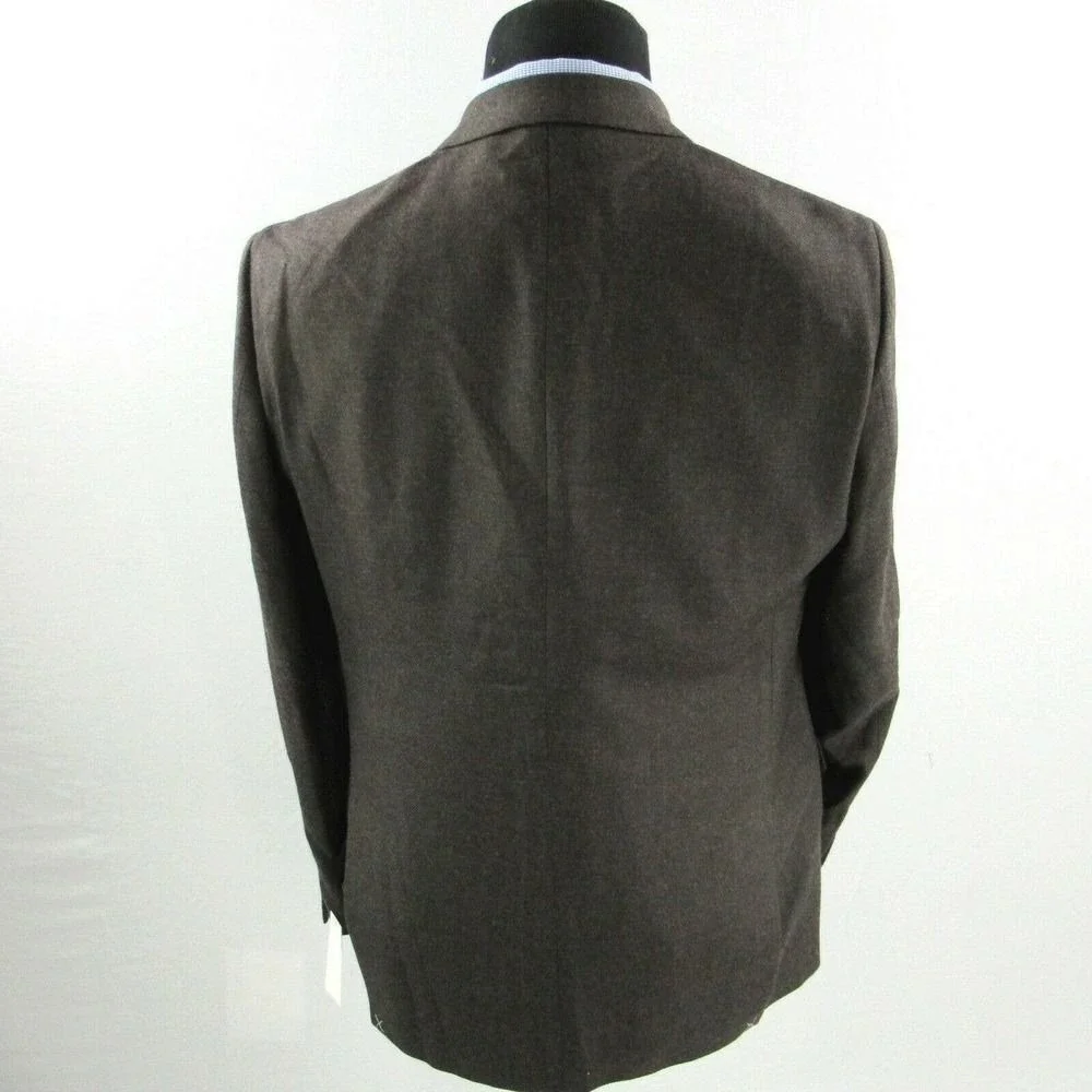 LRL Ralph Lauren Blazer Mens 40L‎ 40 Brown Twill Stretch Sport Coat $350 NEW